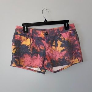 Tropical Print Shorts